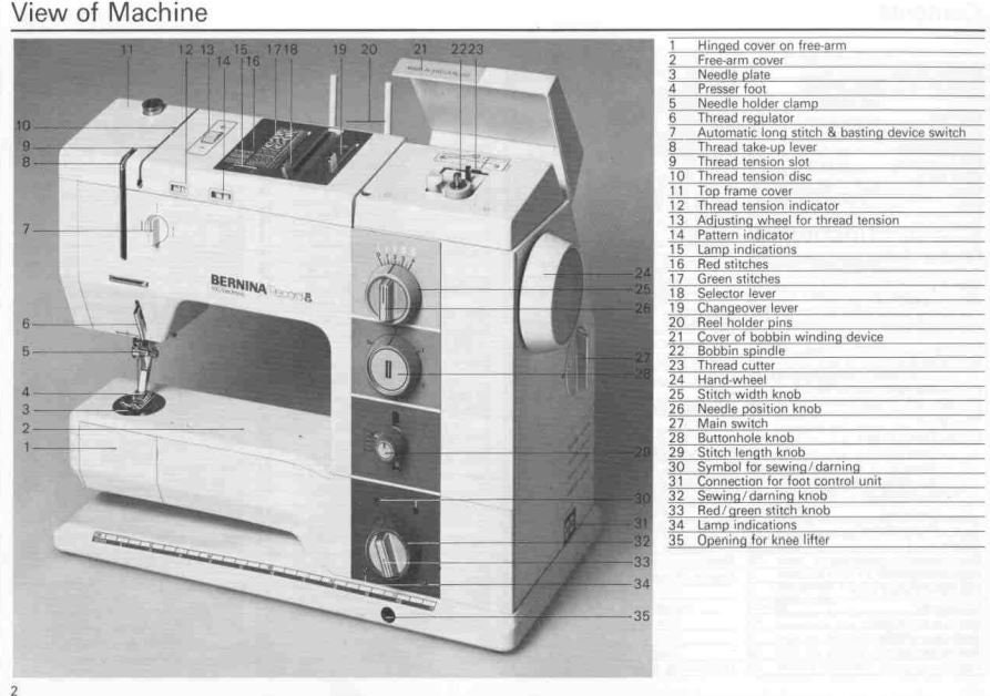 Bernina Record 930 Series Original Sewing Machine Instruction Manual