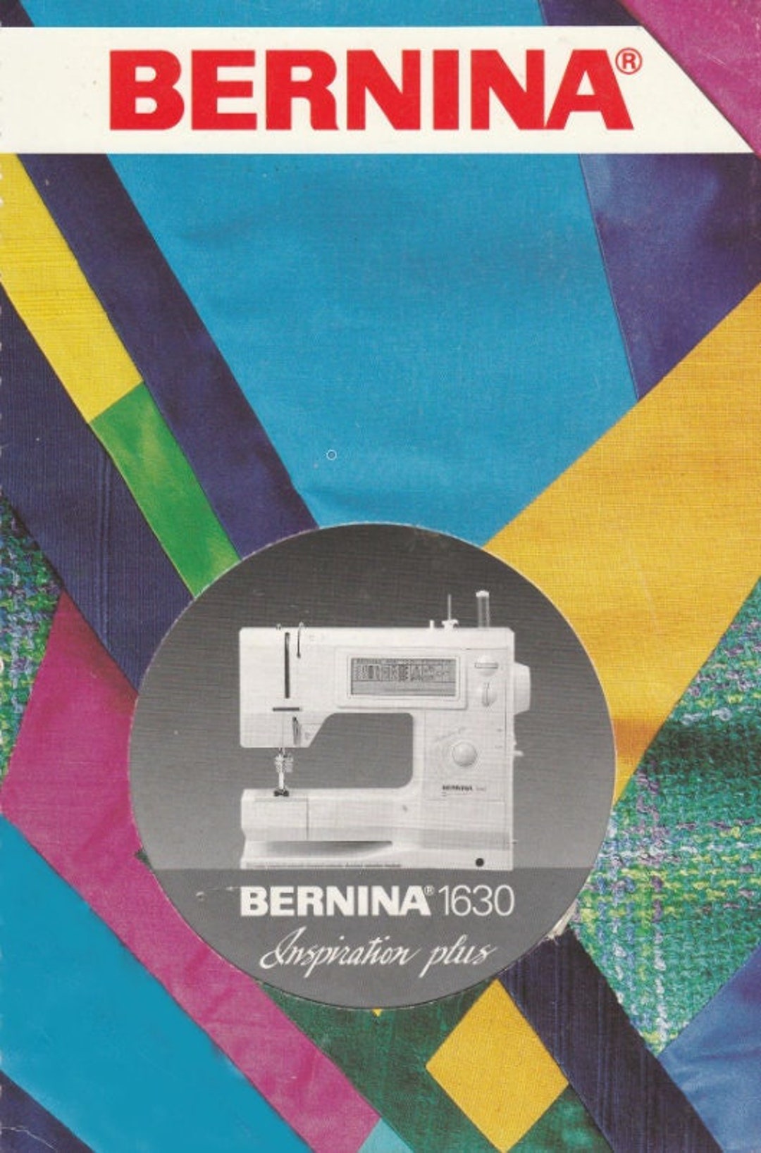 Bernina 1630 Inspiration Plus Original Sewing Machine Manual. Etsy