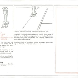 Manual de instrucciones original de la máquina de coser Bernina serie 900. Manual de la máquina de coser Vintage 900 bernina Nova Descarga instantánea en PDF imagen 6