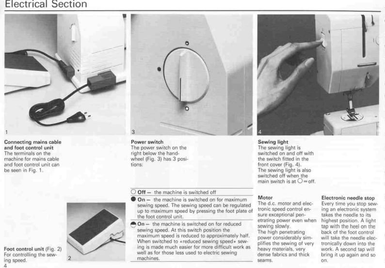 Bernina Record 930 Series Original Sewing Machine Instruction Manual