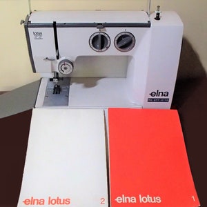 Elna lotus full complete downloadable Sewing Machine Manuals. (Like the two shown in the image)