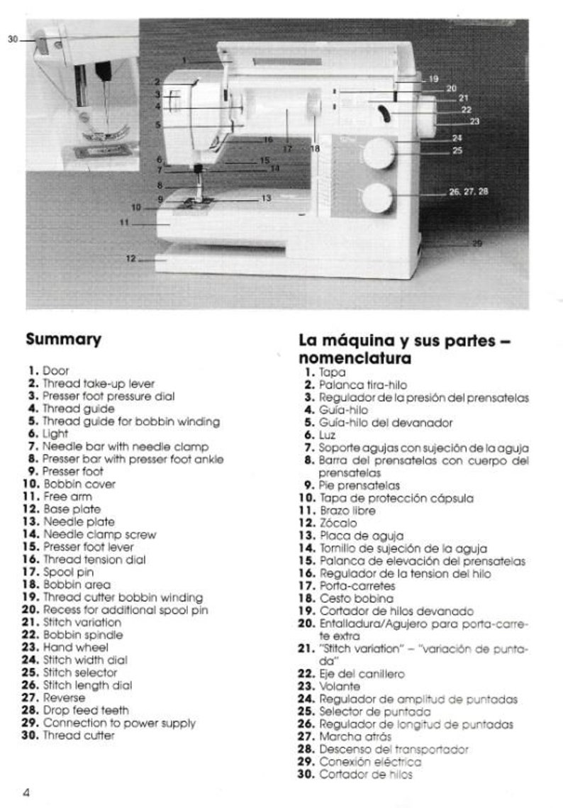 Original Husqvarna S 225 and S 215 Series Sewing Machine Manual