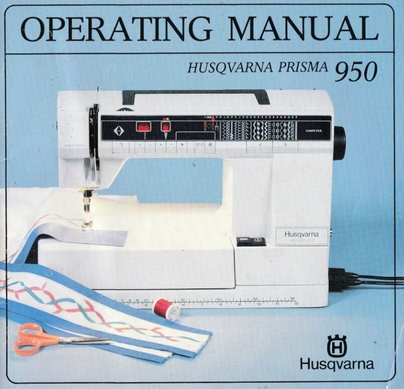 Husqvarna Prisma 950 Sewing Machine: User Manual (instant PDF
