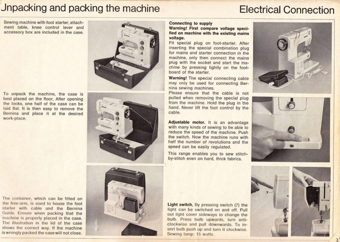 Original Bernina 830 Sewing Machine Manual for Instant Download