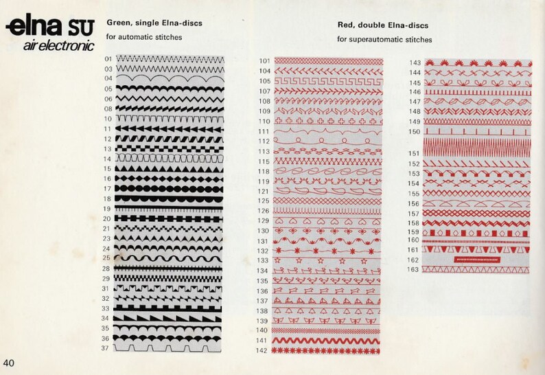 Elna Instruction Manual for SU, Air Electronic, Elna SUCI and 69, 68