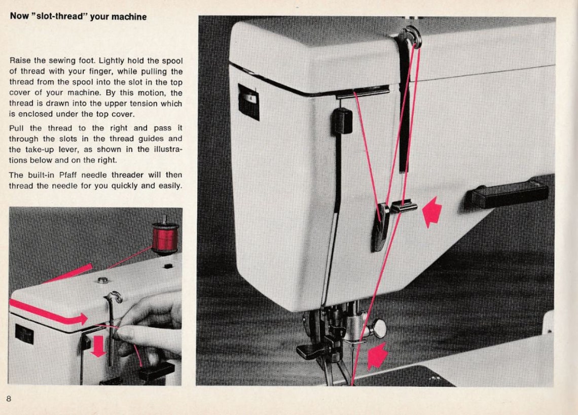 Pfaff 1212 1222 series Sewing Machine manual. Instant PDF Etsy