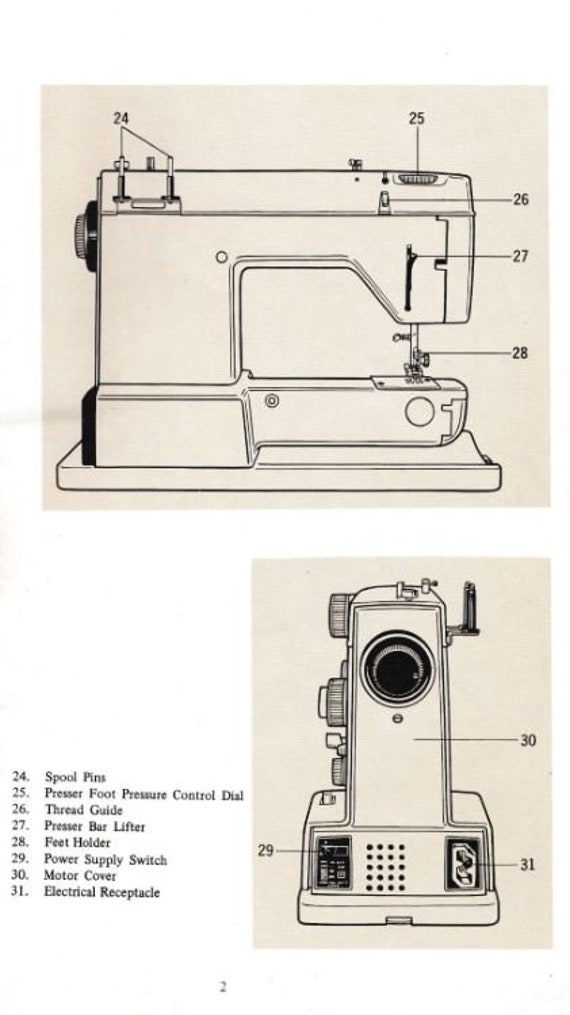 Original Toyota 5000 Series Sewing Machine Manual - Etsy
