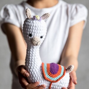 Crochet llama stuffed animal Alpaca crochet toy Llama baby shower llama gifts llama decor organic baby soft toy kid gifts