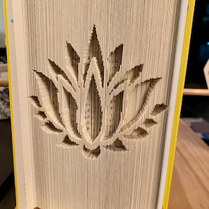 Lotus Flower Cut and Folded Book Table Style Digital Pattern
