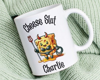 Cheese Slut Funny Mugs for women office coffee cups for work