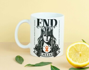 FND Warrior Mug - ANY NAME mug Gift for Daughter Birthday Sister Coffee Mug with Name Personalised Mug