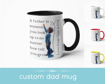 Custom Dad Mug for Fathers Day Gift for dad - personalised mug for dad
