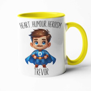 Personalised Superhero Dad Mug Custom Dad Mug for Fathers Day Gift cute dad mug for daddy image 5