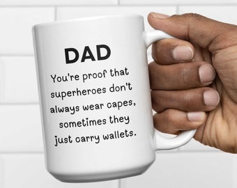 Big Dad Mug for Fathers Day Gift for dad - personalised mug for dad