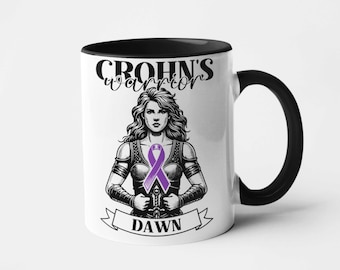 Crohn's Warrior Mug - ANY NAME mug Gift for Daughter Birthday Sister Coffee Mug with Name Personalised Mug