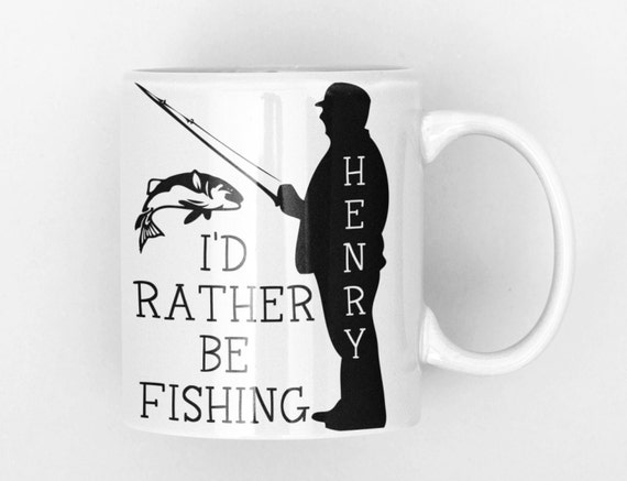 Fishing Mug, Fisherman Gift, Gift for Angler, River Fishing Gift