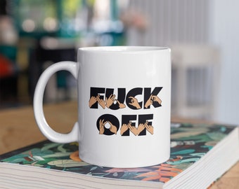 Bsl Alphabet Funny Novelty Coffee Tea Mug Bsl Alphabet Funny Novelty Coffee Tea Mug
