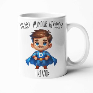 Personalised Superhero Dad Mug Custom Dad Mug for Fathers Day Gift cute dad mug for daddy image 3