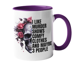 Murder documentary coffee mug | Antisocial | Best Friend Birthday | Gifts for Women | True crime cup