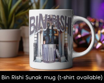 Bin Rishi Sunak Funny mug Joke gag gift for birthday office mug