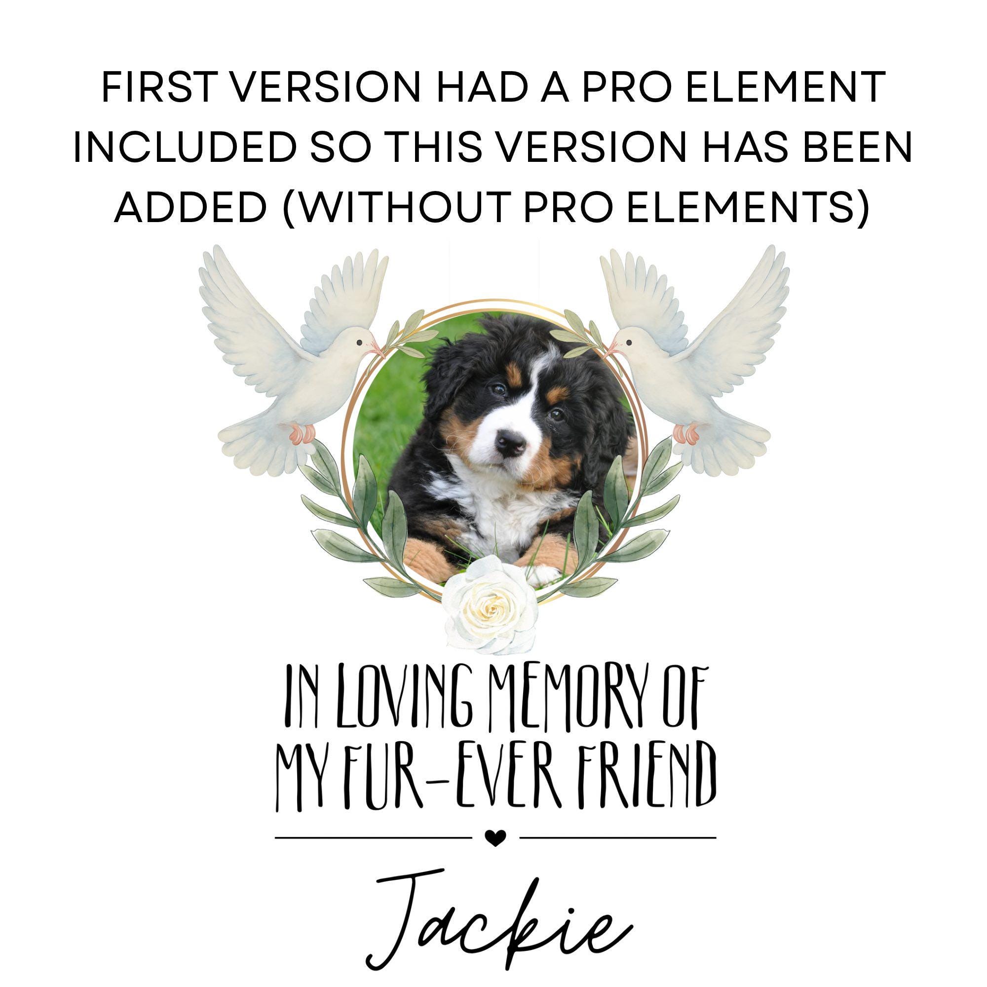 Pet Memorial PNG Canva Template: Custom Dog Cat Remembrance Design - Etsy
