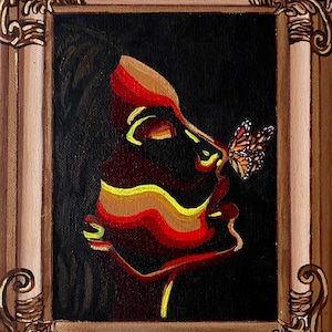 Art Print / Butterfly Art Print / Frame Art Print / Illusion Art Print / Desi Art Print / South Asian Art Print / Thermal Art Print