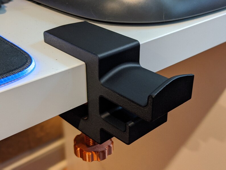 Headphone Holder Clamp Style dual Hook Etsy