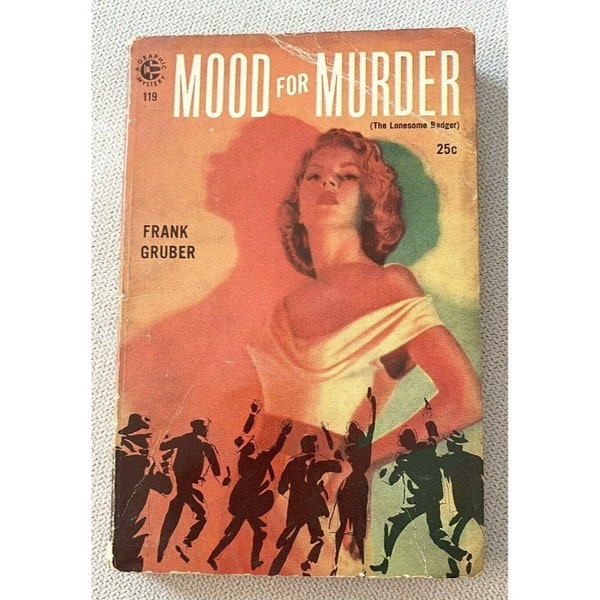 Mood for Murder by Frank Gruber 1956 Vintage Mystery Paperback 65