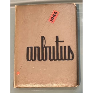 Vintage 1946 Arbutus Yearbook Indiana University F. Wells, Klu, Taliaferro
