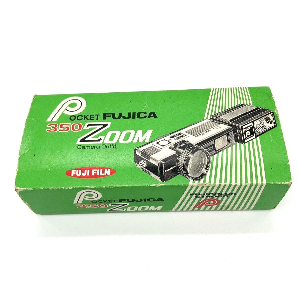 Rare Pocket Fujica 350 Zoom 110 Cartridge Camera W/ Flash, Case