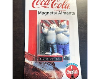 Vintage 1997 Polar Bears Magnet Always Coca-Cola No 51579 2.25" x 3" NEW