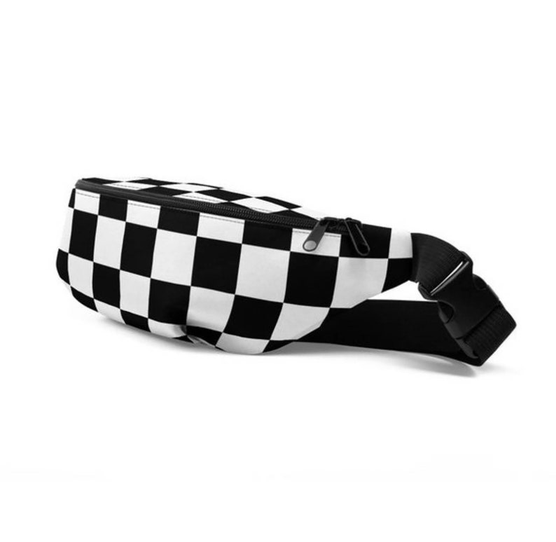 checkered fanny pack