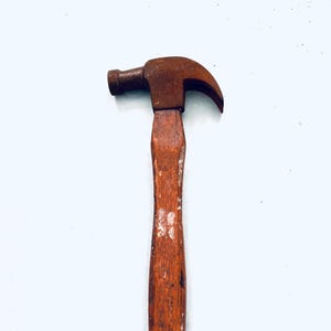 Nice vintage hammer with wooden handle