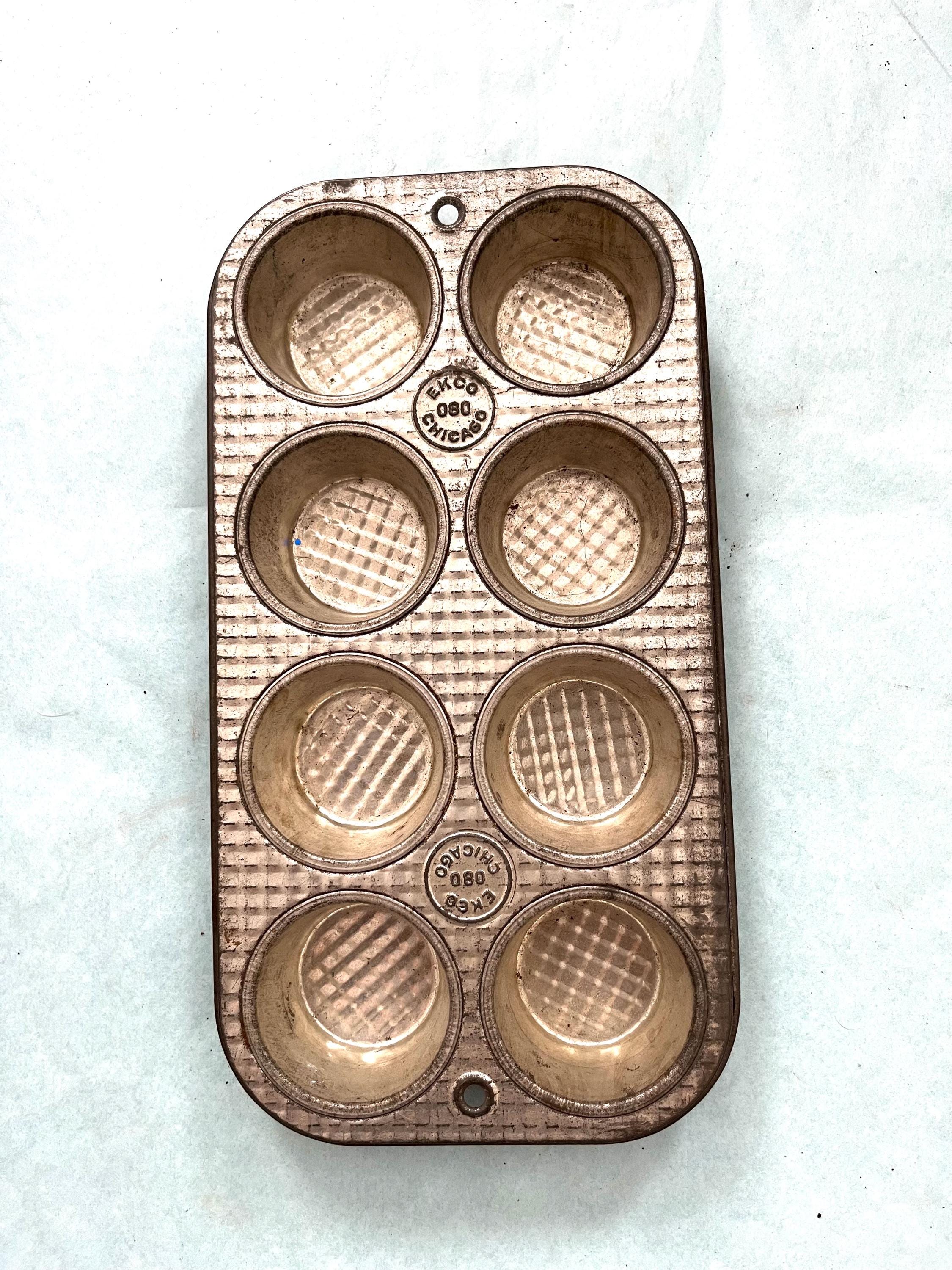 Muffin Pan Ekco Bakeware Vintage Ovenex-Ekco 12-Cup Starburst
