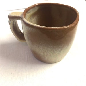 Frankoma pottery square-ish rim  coffee mug