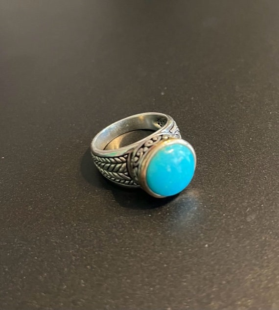 Barse Thai 925 silver turquoise ring