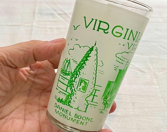 Vintage Virginia Beach Virginia souvenir glass