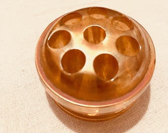 Vintage glass Marigold glass flower frog