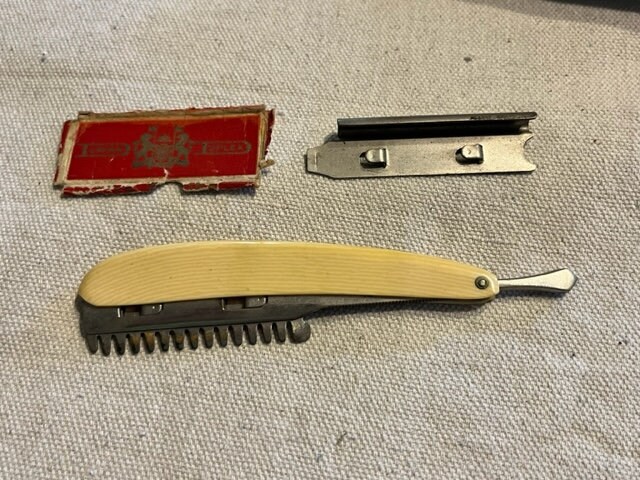 Antique Durham Duplex Straight Razor and Case - Etsy