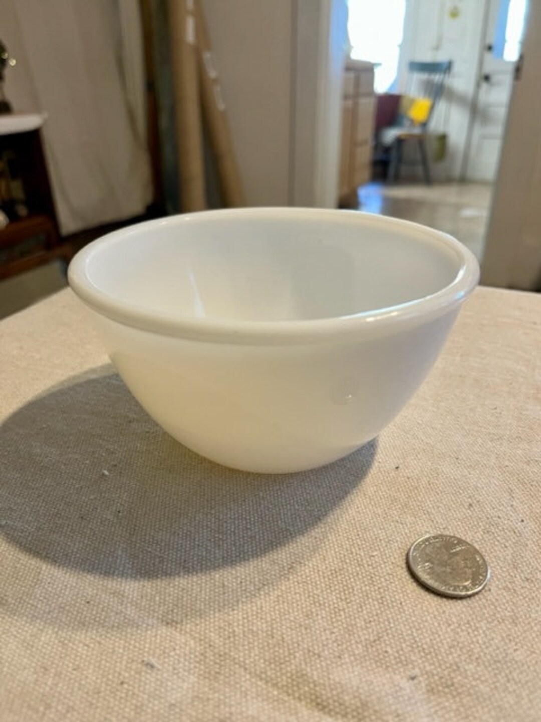 Nice Milk Glass Cereal or Small Mixing Bowl Etsy