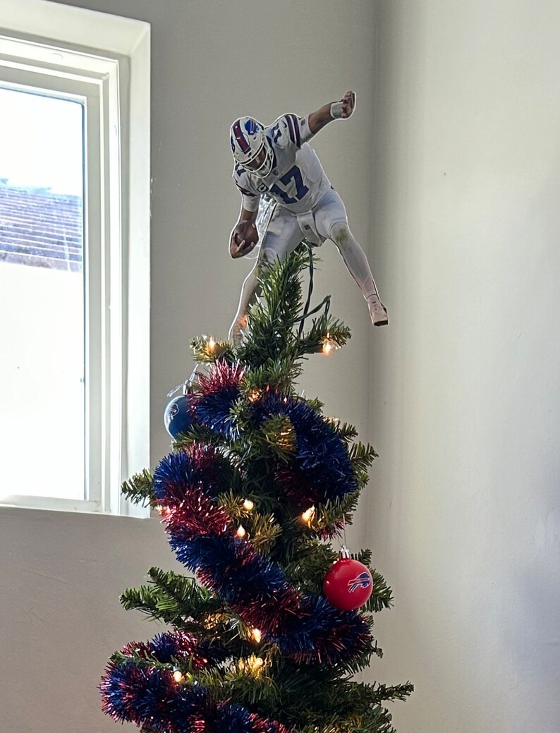 Josh Allen Buffalo Bills Tree Topper Etsy