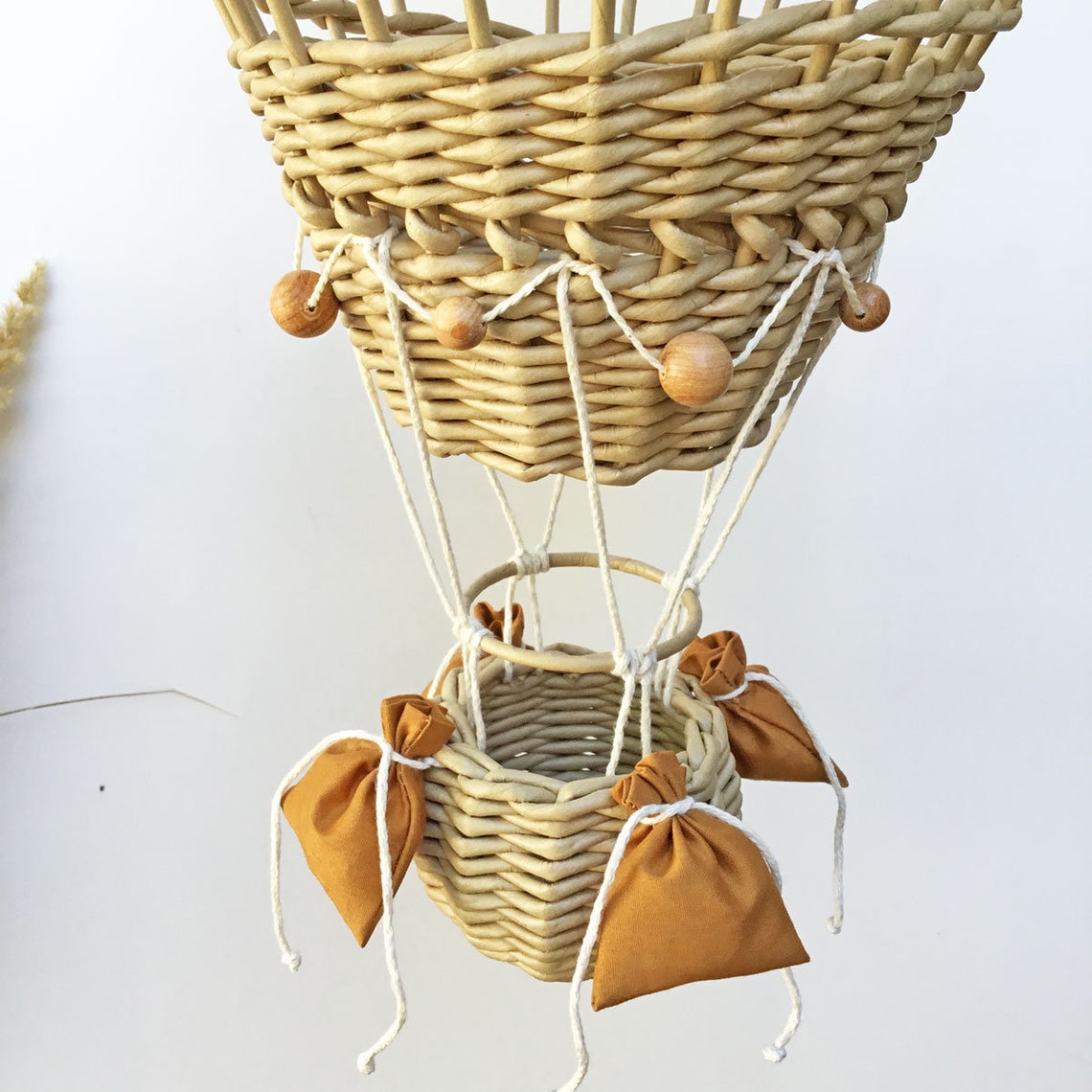 Hot air balloon basket for travel theme nursery or teen boy Etsy