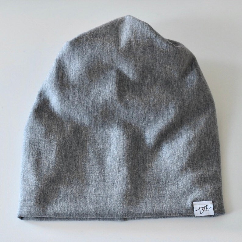 Slouch Beanie Bamboo Charcoal Fleece