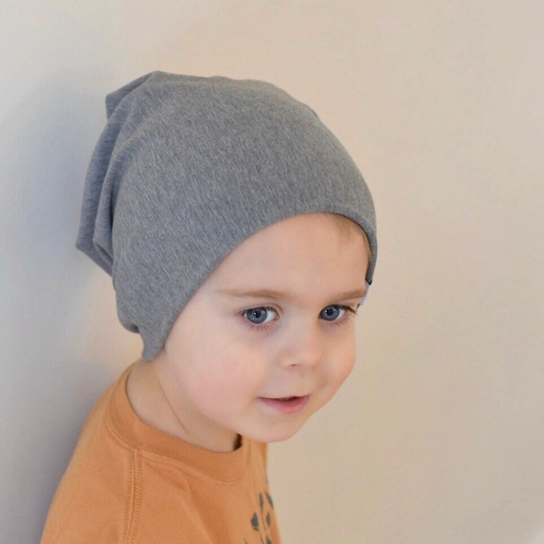 Slouch Beanie Bamboo Charcoal Fleece