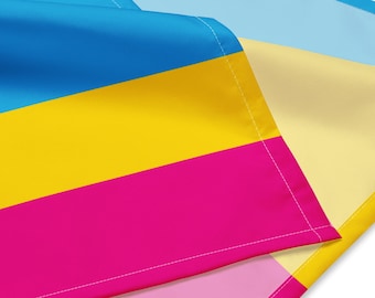 Pansexual Pride Bandana - Pan Regenbogen Halstuch für Erwachsene, Hunde, Katzen und alle! Lebendige + helle, große Qualität Queer Hanky. Passen Sie zu Ihrem Haustier!
