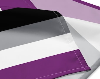Asexual Pride Bandana - Ace Regenbogen Halstuch für Erwachsene, Hunde, Katzen und alle! Lebendige + helle, große Qualität Queer Hanky. Passen Sie zu Ihrem Haustier!