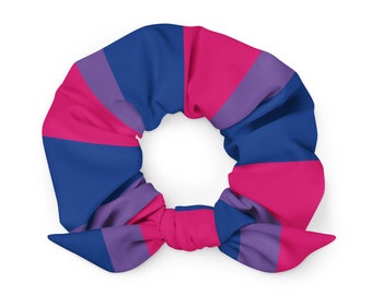 Bisexuell Pride weiches, dehnbares Haargummi, perfektes Bi Pridewear-Haarband, elastisches Accessoire / ein tolles Geschenk!