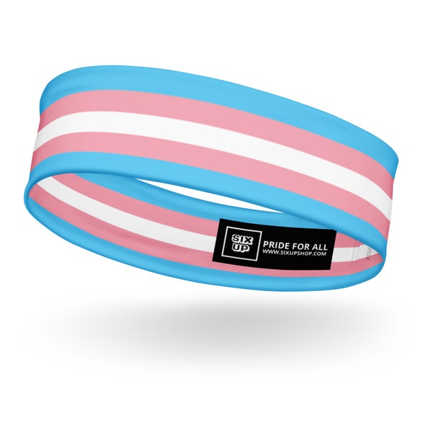 Trans Pride Soft, Stretchy Headband, Comfy, Moisture-wicking Perfect Transgender Pridewear Workout Gear Queer Sweatband