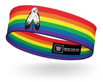 Two Spirit Pride Weiches, dehnbares Stirnband, bequem, feuchtigkeitsableitendes Perfektes 2spirit Pridewear Workout Gear Queer 2SLGBTQA + Schweißband