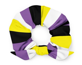 Non-Binary Pride Weiches, dehnbares Haargummi, perfektes Enby Non Binary Pridewear Haargummi, elastisches Accessoire / Ein tolles Geschenk!